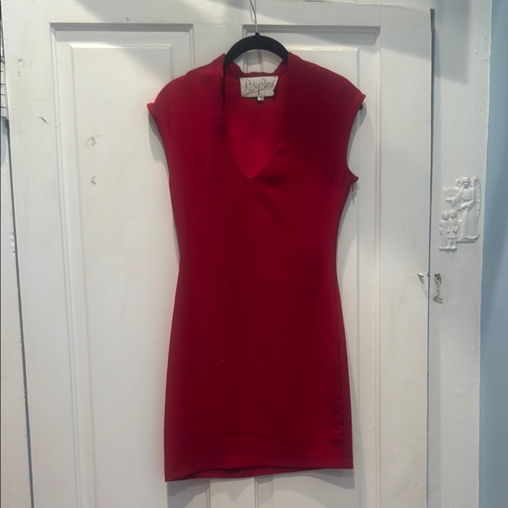Rory Beca red V-Neck Sleeveless Dress